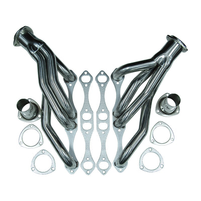 Cal Custom Small Block Chev Clipster Headers Stainless Steel