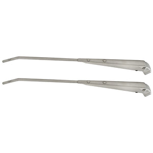 1964-1965 Mustang Wiper Arm with Smooth Chrome End Cap, Pair