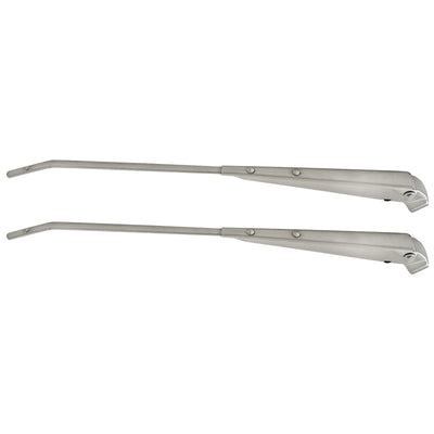 1964-1965 Mustang Wiper Arm with Smooth Chrome End Cap, Pair