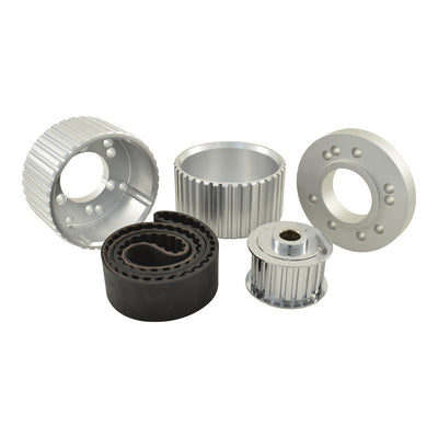 BB Chrysler 383 400 440 Gilmer Drive Kit Silver Billet Aluminium w/Belt