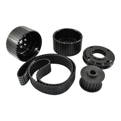 Holden 253 308 Gilmer Drive Kit Black Billet Aluminium w/Belt