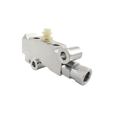 Cal Custom Chrome Aluminium Brake Proportioning Valve, GM Style, Suit Disc/Disc