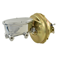 Wilwood Style Chrome Master Cylinder & 9" Zinc Single Brake Booster suitable for 1964-72 Oldsmobile 442 Cutlass