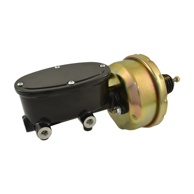 Universal Wilwood Style Black Master Cylinder & 7" Zinc Single Brake Booster