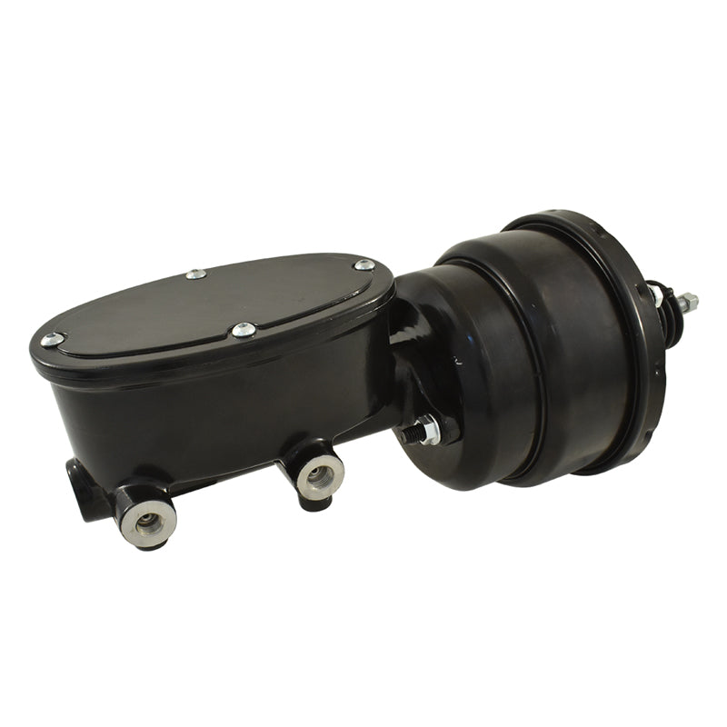 Universal Wilwood Style Black Master Cylinder & 7" Black Dual Brake Booster