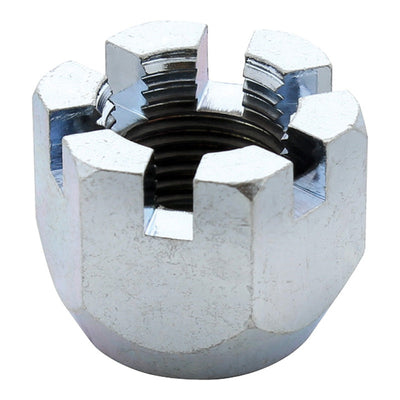 Front Spring Perch Castellated Nut, Suits 1928-48 Ford Model A & Car, Zinc