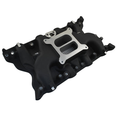 Cyclone Ford 351 Cleveland Intake Manifold - 351C 2V Dual-Plane Street - Black