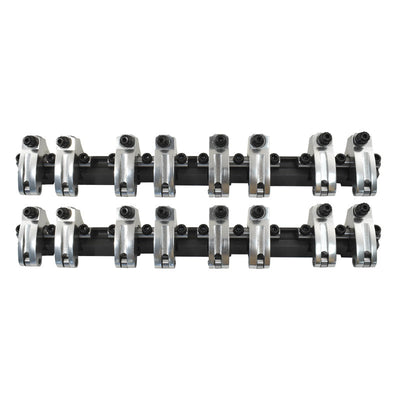 Small Block Chev SBC Billet Shaft Mount Aluminium Roller Rockers, 1.6 Ratio