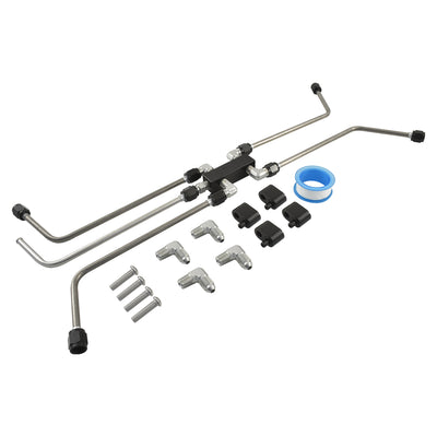 LS Cylinder Head Coolant Steam Port Crossover Kit - 4 Port Hardline, LS1 LS2 LS3