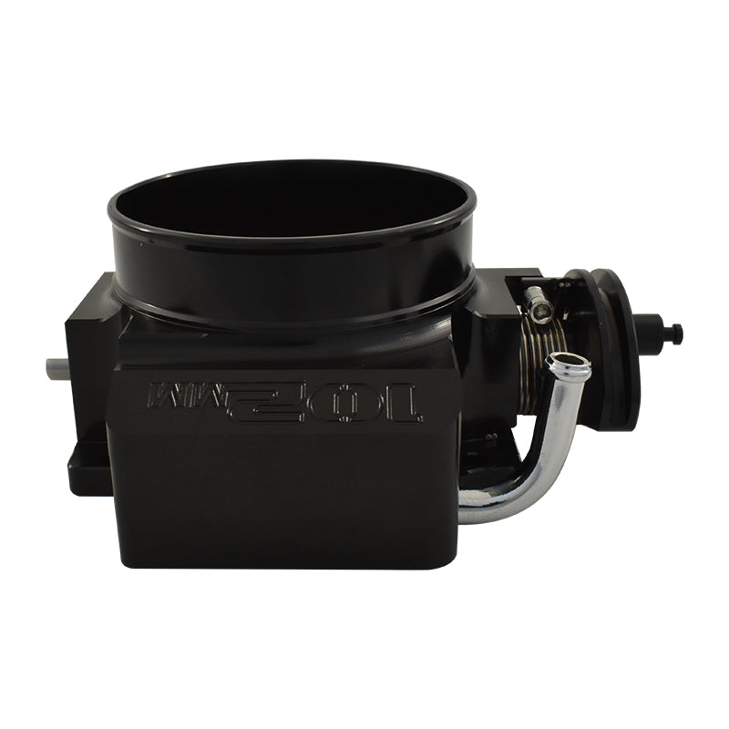 102mm Billet Aluminium LS Cable Throttle Body, 4 Bolt Flange - Black