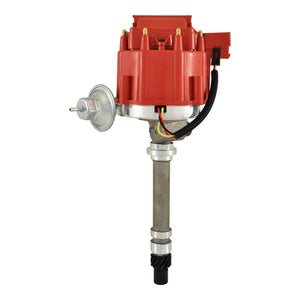 Chev Corvette SB BB HEI Distributor w/Mechanical Tach Drive - Red Cap