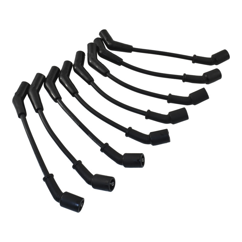 8.5mm 9" GM LS LSX LT Ignition Wires with 135 Degree Plug Boots - Black