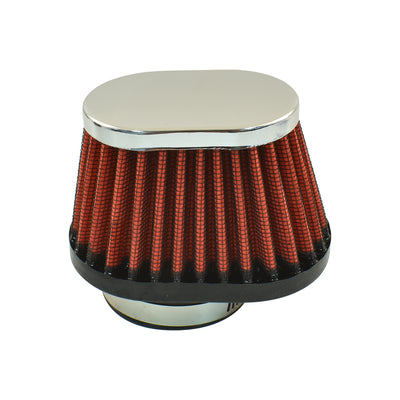 Air Filter suits VW Solex 30/31/34PICT, Height 80mm, 52mm Neck - Red