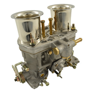 44 IDF Weber Style Carburettor (4 Progression Holes) with Chrome Ram Tubes