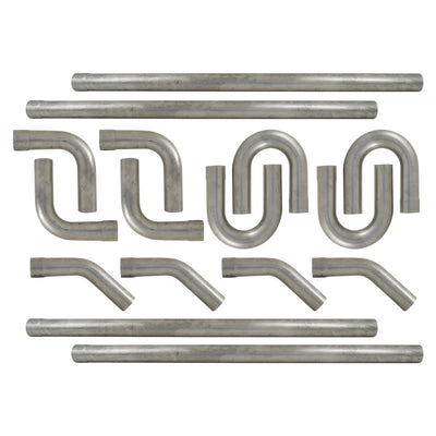 16 Pc Universal Dual Exhaust Pipe Mandrel Bend Kit, 2-1/2 inch