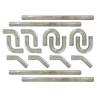 16 Pc Universal Dual Exhaust Pipe Mandrel Bend Kit, 3 inch