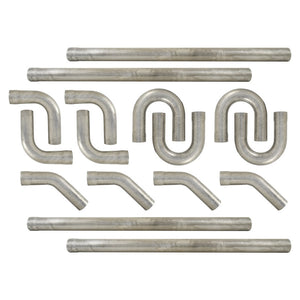 16 Pc Universal Dual Exhaust Pipe Mandrel Bend Kit, 3 inch