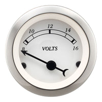 Depo Racing Classic Series Voltmeter Gauge 52mm White Face, DP52-VO