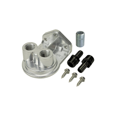 Derale Single Ports Up 3/8" NPT Filter Mount with 3/4"-16 Filter Threads 13005
