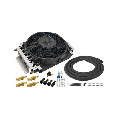 Derale 13900 Electra-Cool Remote Transmission Cooler Kit, 16 Pass -6AN Inlets