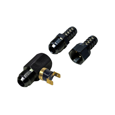 Derale 180°F In-Line Remote Cooler Fan Control Thermostat, -8AN 15721