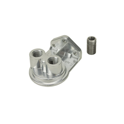 Derale Single Ports Up 1/4" NPT Filter Mount with 3/4"-16 Filter Thread 25044