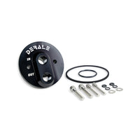 Derale GM V8 Bolt On Engine Oil Filter Adapter - 1/2'' NPT Ports 35760