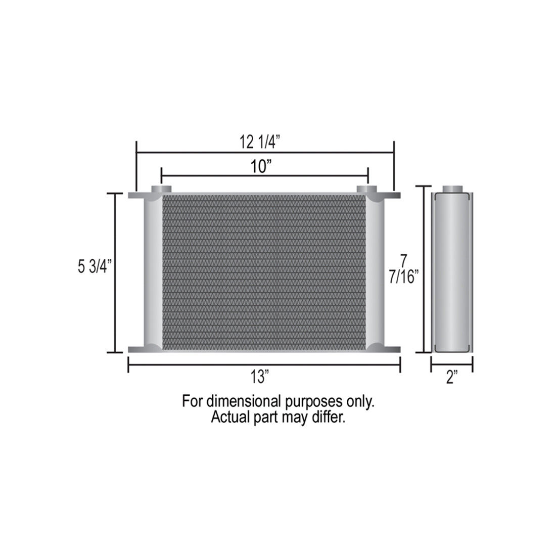 51908 Derale 19 Row Series 10000 Stack Plate Cooler, -8AN 51908 - Performance ...