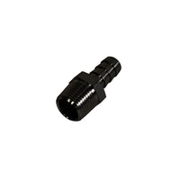 Derale Aluminum Straight Hose Barb Fitting, 3/8'' NPT Male x 3/8'' Barb 98101
