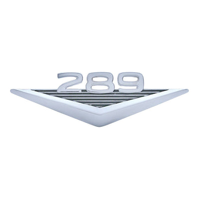 Chrome 289 Front Fender Emblem to suit 1964.5-1966 Ford Mustang, Brand New