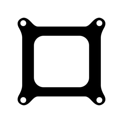 4 Barrel Open Hole Carburettor Base Gasket, Holley Square Bore
