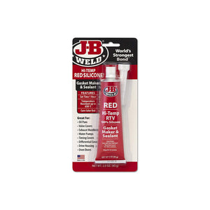 JB Weld Hi-Temp Red Silicone Gasket Maker & Sealant 85g (3oz)