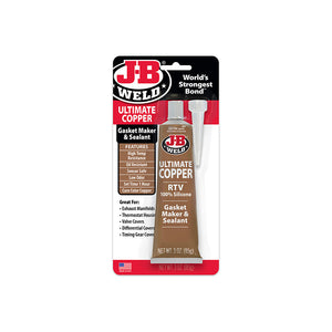 JB Weld Ultimate Copper Gasket Maker & Sealant RTV 85g (3oz)