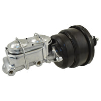 Universal 1-1/8" Bore Chrome GM Style Master Cylinder & 7" Black Dual Brake Booster