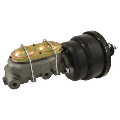 Universal 1-1/8" Bore GM Style Master Cylinder & 7" Black Dual Brake Booster