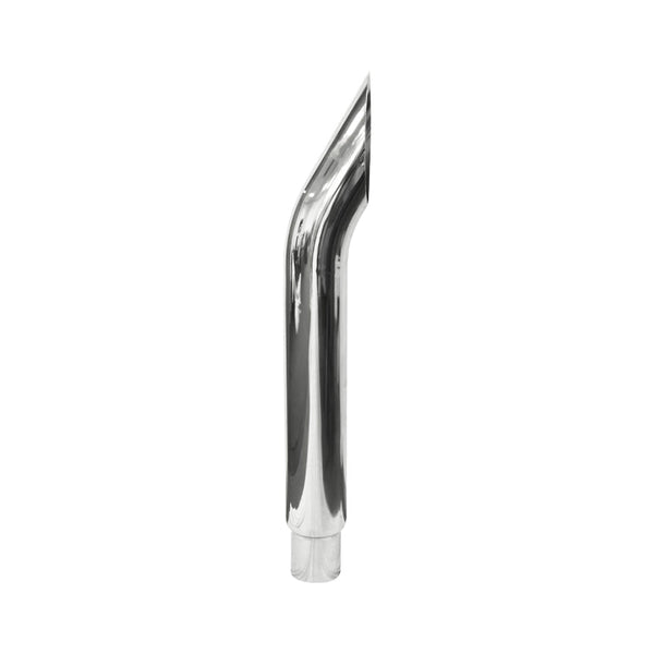 Truck Exhaust Stack Aussie Curved Chrome Steel 4ft Long 6