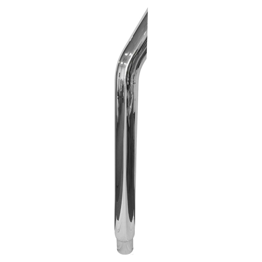 Truck Exhaust Stack Aussie Curved Chrome Steel 6ft Long 6" Reducing to 5" OD