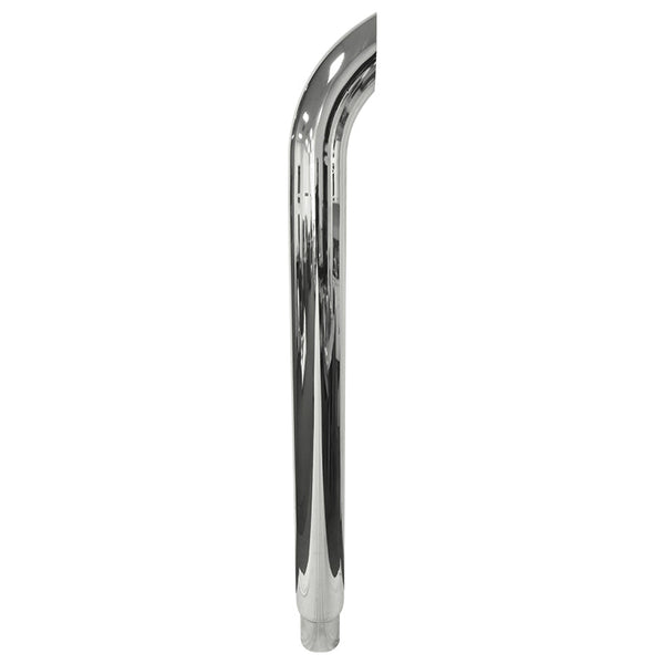 Muffler Stack Truck Exhaust Stack Curved Chrome Steel 6ft Long 6