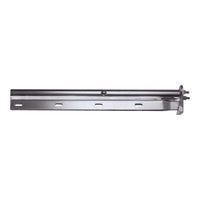 Chrome Spring-Loaded Mud Flap Hangers Straight Round Tube Style 1 1/8 Inch Pair