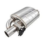 Electronic Valved Performance Muffler, 2-1/2" Single Kit, Variable Volume, Polished Stainless Steel