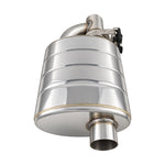 Electronic Valved Performance Muffler, 2-1/2" Single Kit, Variable Volume, Polished Stainless Steel