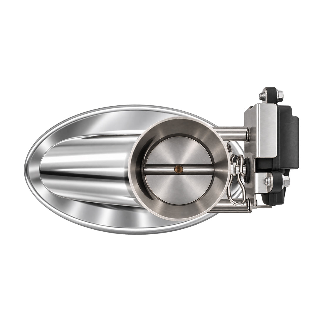 Electronic Valved Performance Muffler, 2-1/2" Single Kit, Variable Volume, Polished Stainless Steel