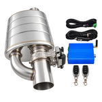 Electronic Valved Performance Muffler, 3" Single Kit, Variable Volume, Polished Stainless Steel