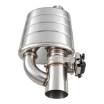 Electronic Valved Performance Muffler, 3" Single Kit, Variable Volume, Polished Stainless Steel