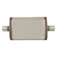 Outlaw T-409 Stainless Steel Straight Through Muffler, Single 2" Inlet/Outlet, Centre/Centre