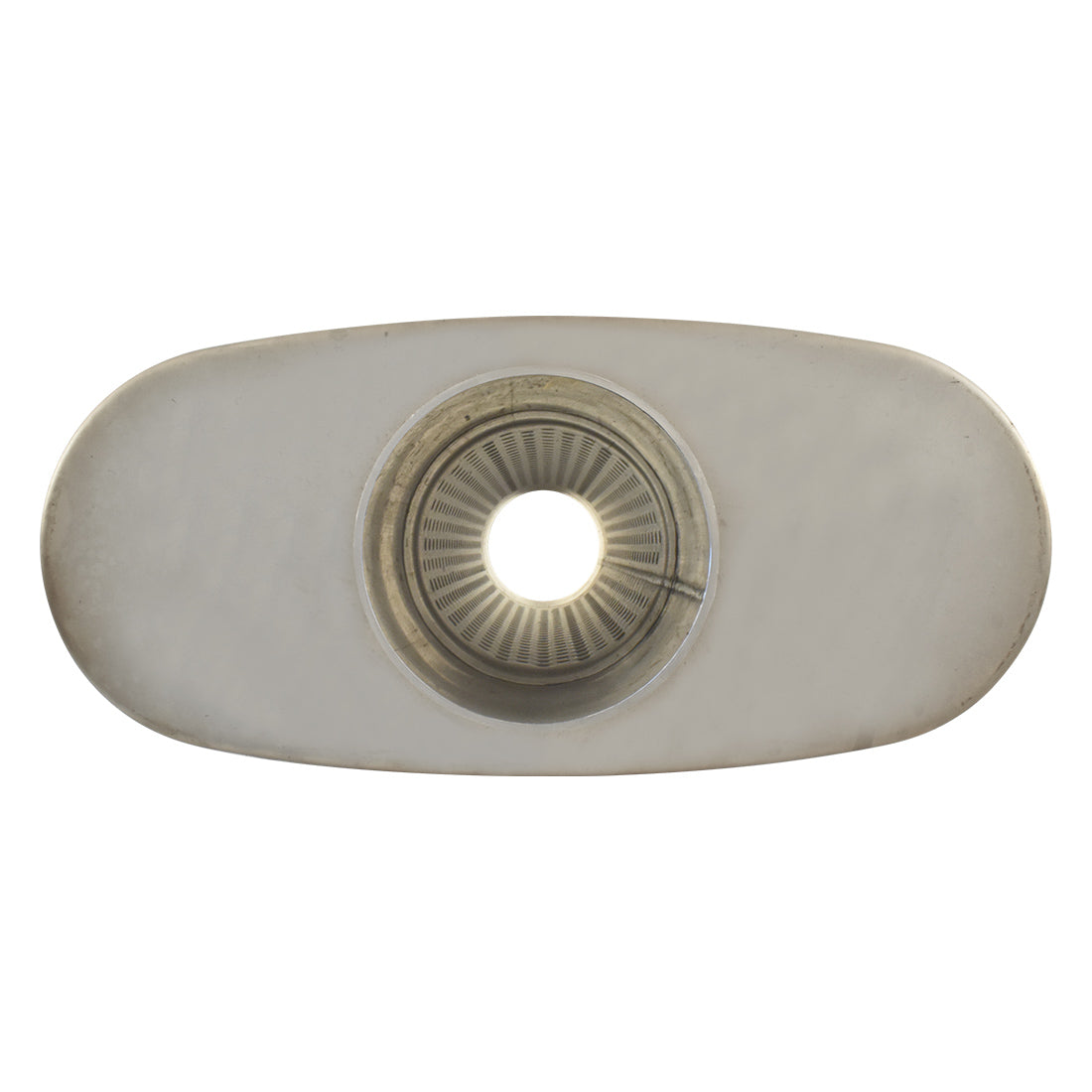 Outlaw T-409 Stainless Steel Straight Through Muffler, Single 2-1/4" Inlet/Outlet, Centre/Centre