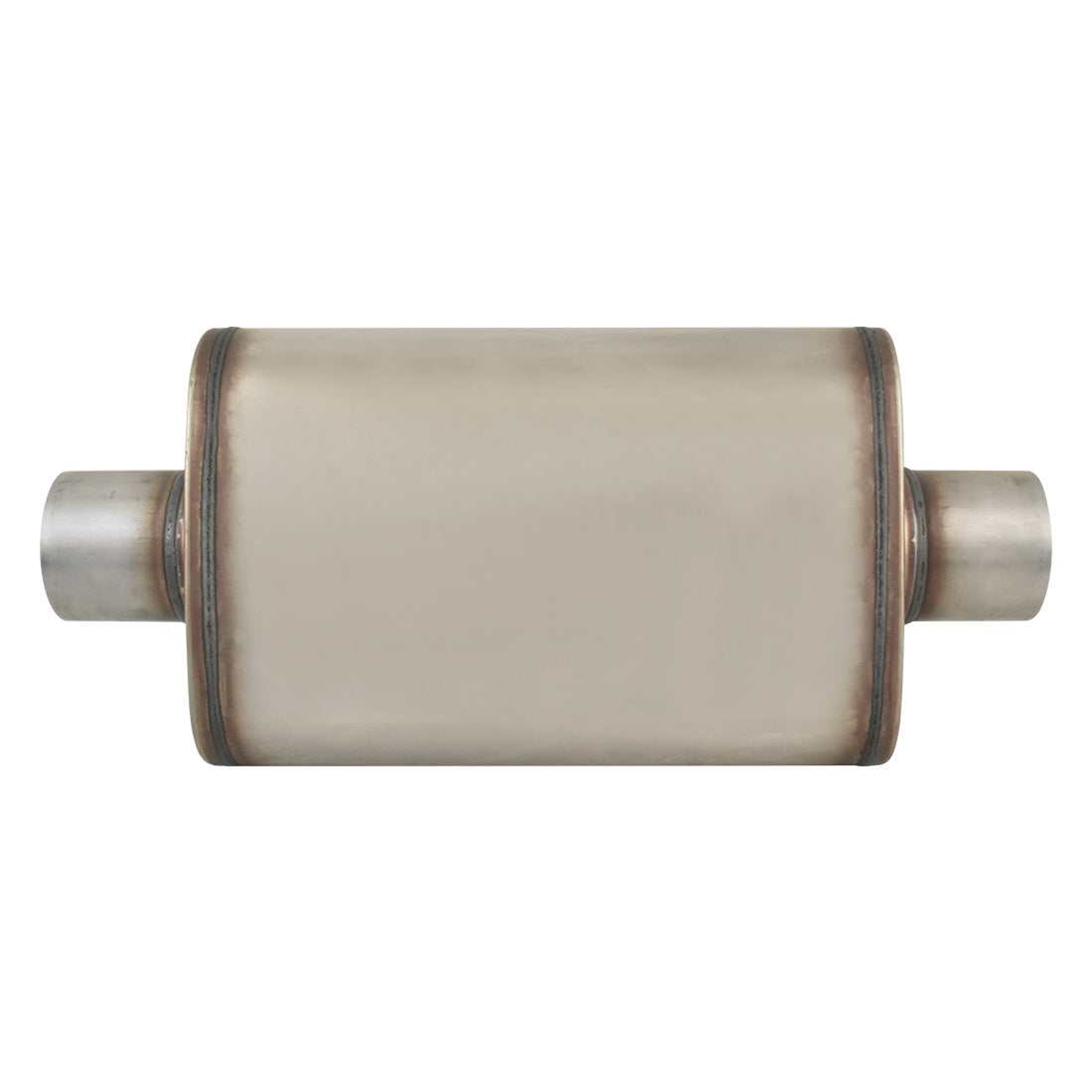 Outlaw T-409 Stainless Steel Straight Through Muffler, Single 3" Inlet/Outlet, Centre/Centre