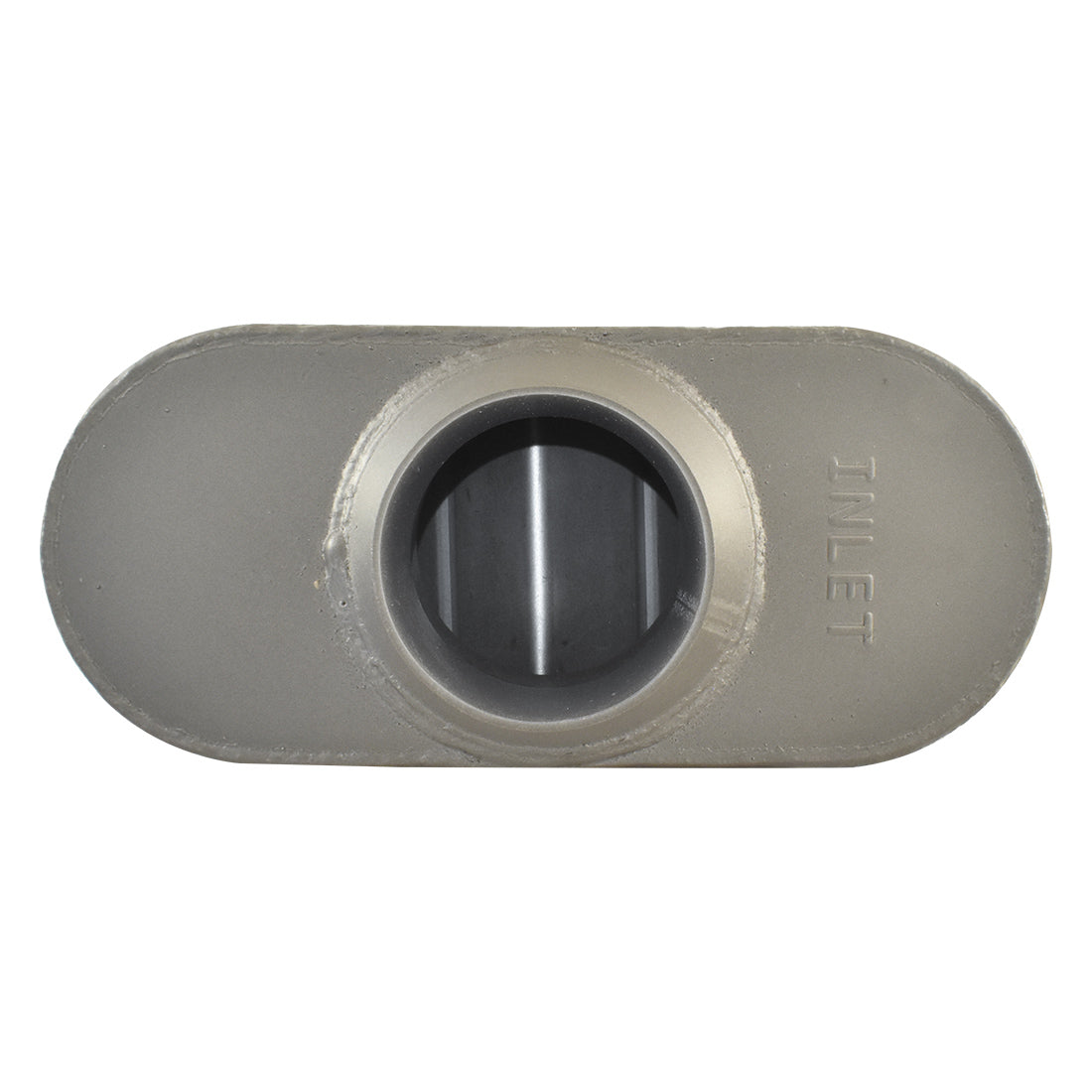 Aluminised Steel 2-1/4" Flowmaster Style Chambered Muffler Centre Inlet/Outlet