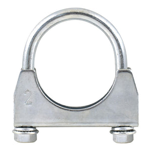 2 Inch Muffler Exhaust Pipe U Clamp Galvanised Mild Steel Universal Car