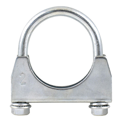 2 Inch Muffler Exhaust Pipe U Clamp Galvanised Mild Steel Universal Car